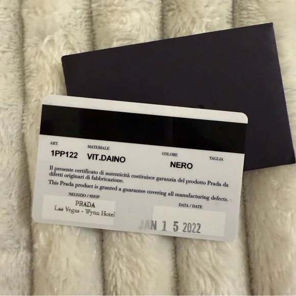 Prada Saffiano Keychain Wallet Logo Black/ Silver 1PP122 - Picture 11 of 11